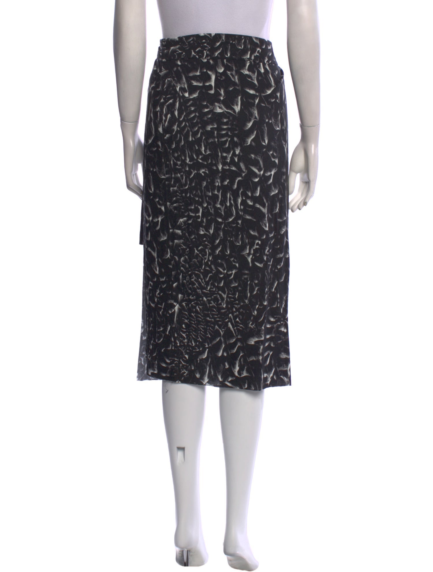 Helmut Lang Printed Knee-Length Skirt